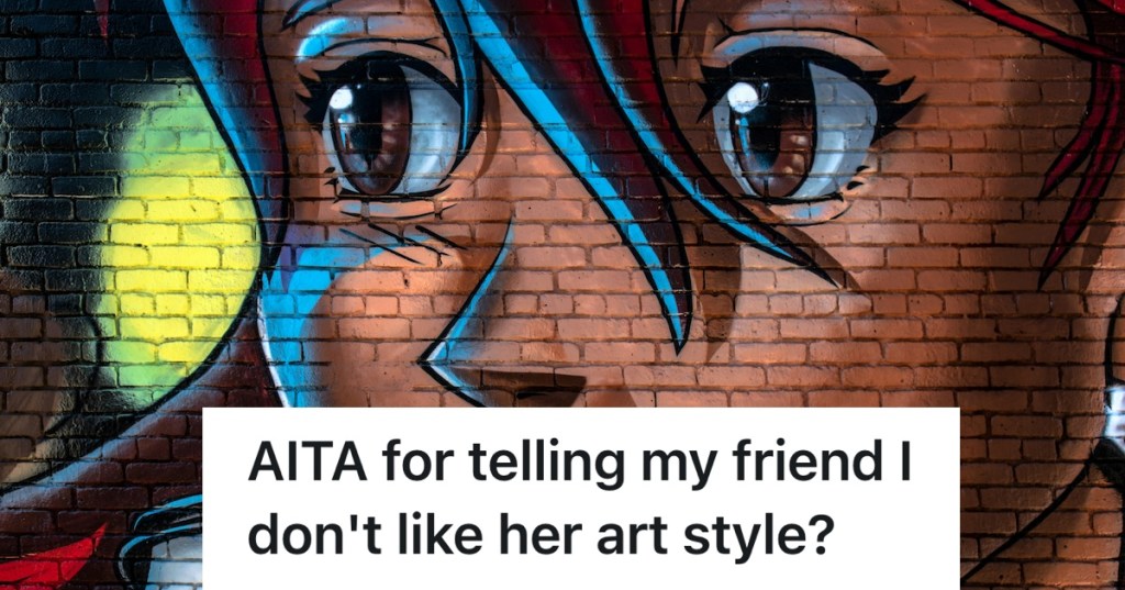 modern art on brick wall