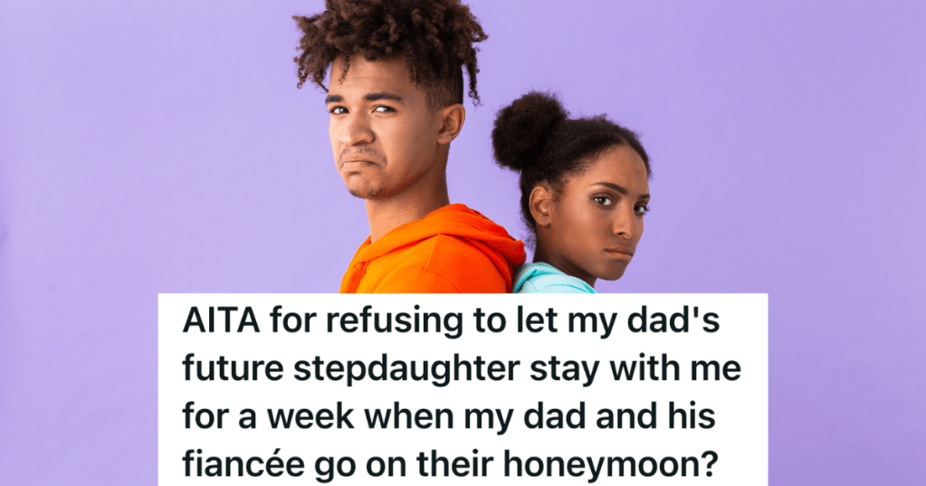 upset brother and sister standing back to back