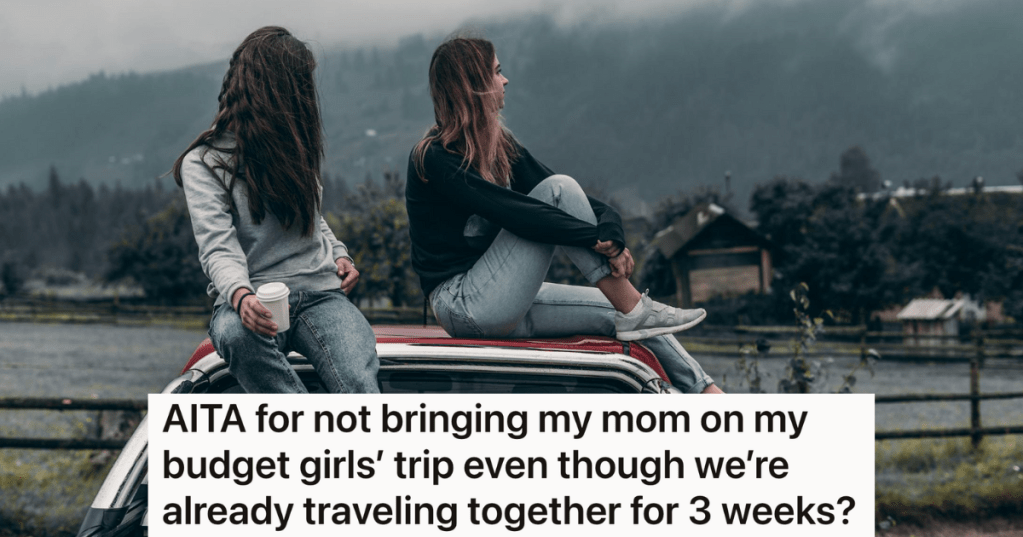 two young ladies sitting on top of a car
