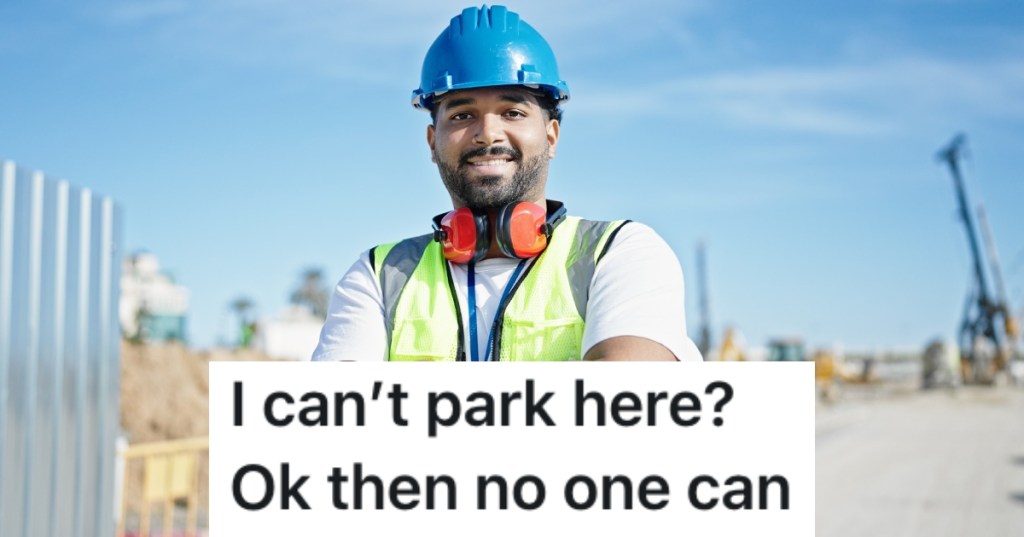 construction worker wearing a hard hat