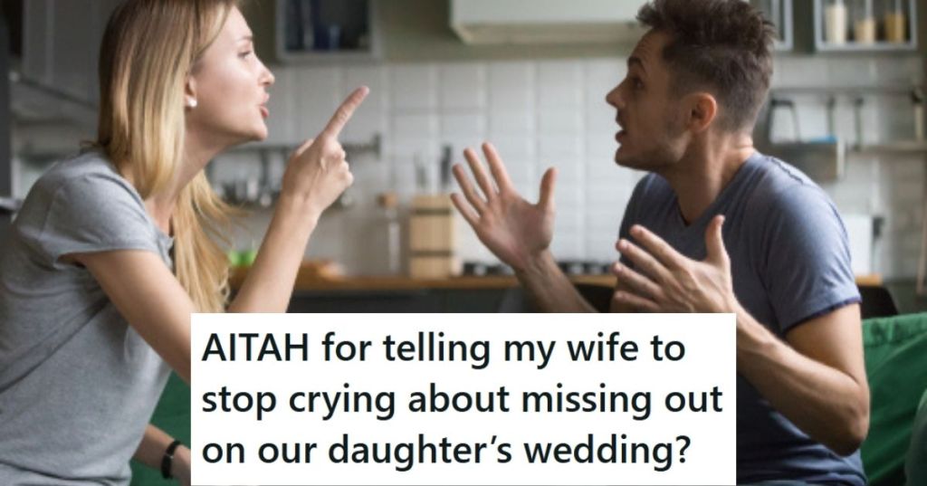 Woman yelling at man