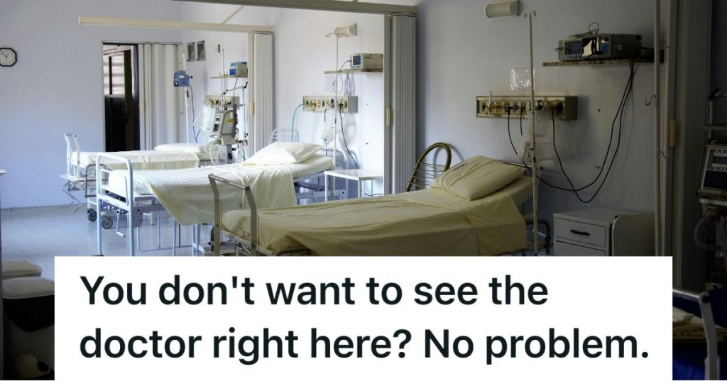 Empty hospital beds