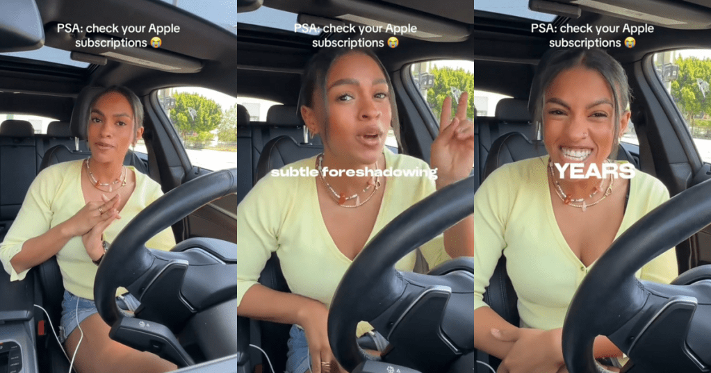 Katie in her car